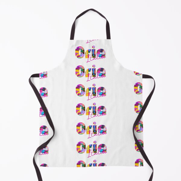 Item preview, Oria, Brindisi, Italy, Italia, colorful typography design for travellers designed and sold by Wanderful-roads.