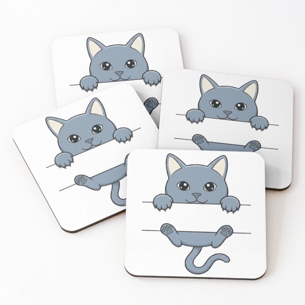 Item preview, Cute Peeking Grey Cat Split Monogram designed and sold by PetalsPaws.