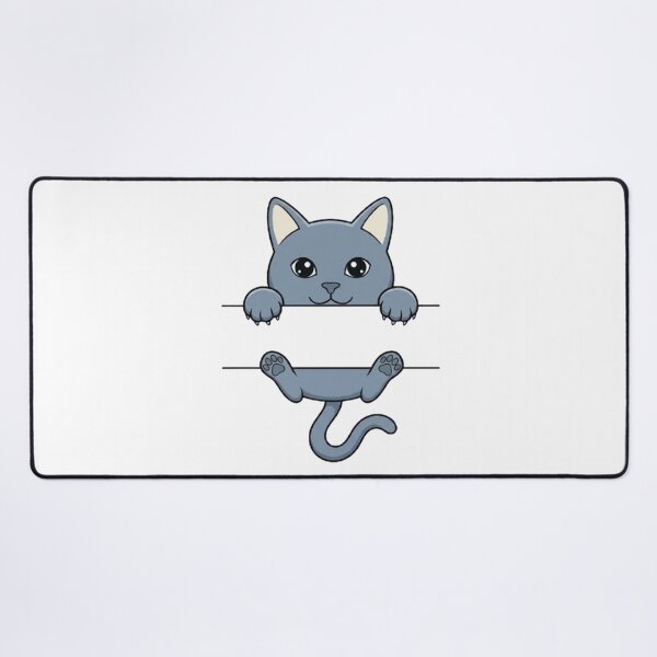Item preview, Cute Peeking Grey Cat Split Monogram designed and sold by PetalsPaws.