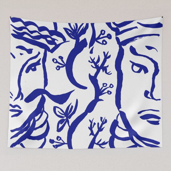 Item preview, Azulejo 3 blue by Madame Thao designed and sold by Madame Thao.
