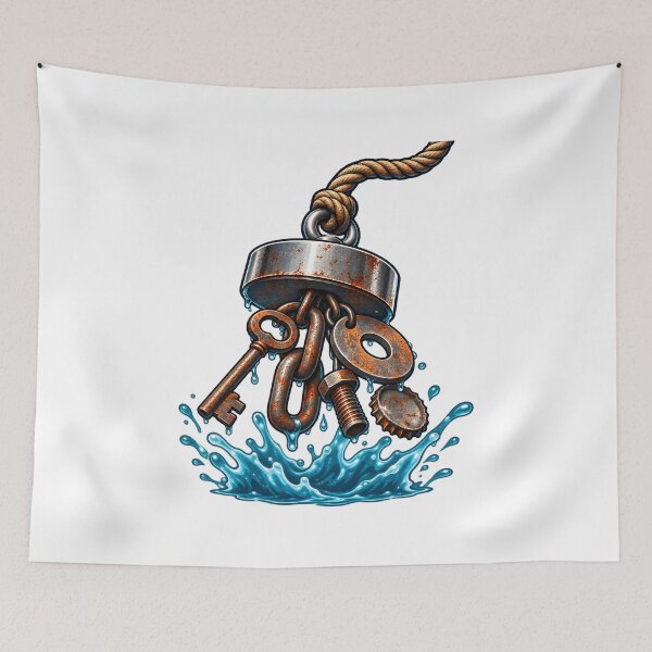Item preview, Magnet Fishing Waterway Treasure Hunt designed and sold by Philippa Shop.