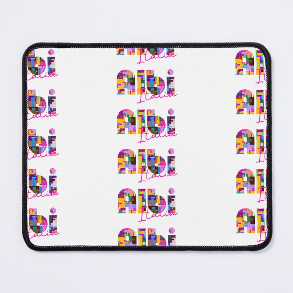 Item preview, Albi, Catanzaro, Italy, Italia, colorful typography design for travellers designed and sold by Wanderful-roads.
