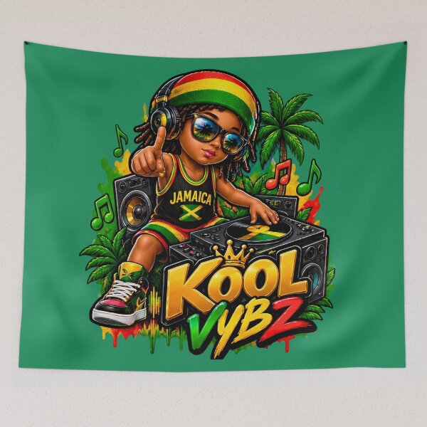 Item preview, Kool Vybz Jamaica Reggae DJ Streetwear Art designed and sold by digitalbob60.