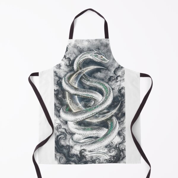 Item preview, Serpent of the Crescent Moon designed and sold by AscendedLight — Dark Fantasy & Gothic Art.