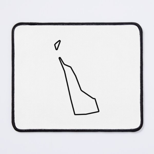 Item preview, Delaware Shape Outline DE designed and sold by shitpostee.