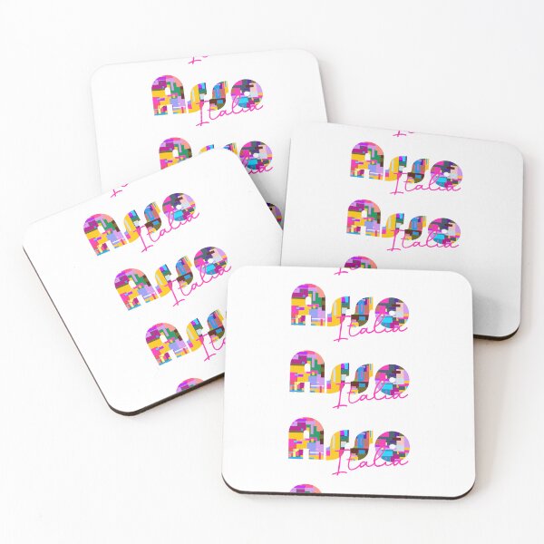 Item preview, Asso, Como, Italy, Italia, colorful typography design for travellers designed and sold by Wanderful-roads.