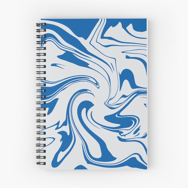 Aperçu de l'œuvre Royal Blue Liquid Marble Abstract Fluid Art créée et vendue par CaramelCo.