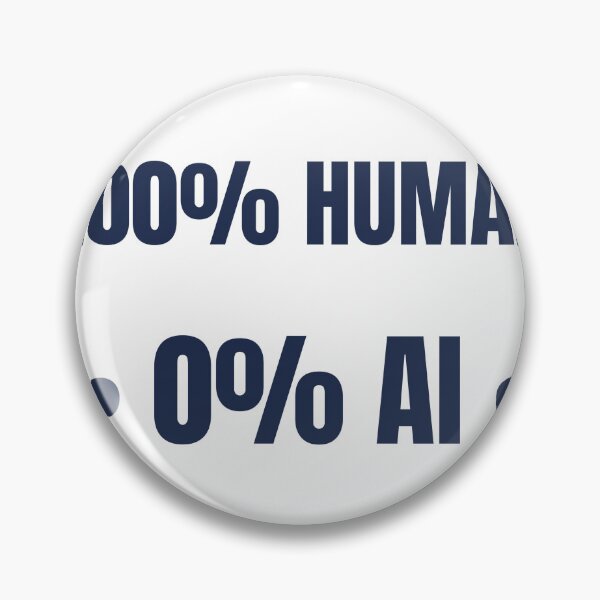 Item preview, Certified 100% Human 0% AI Funny T-Shirt designed and sold by BerkleyCo.