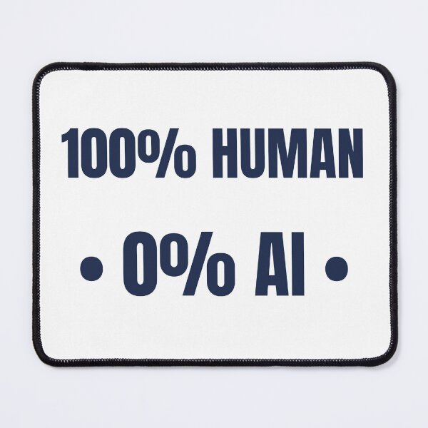 Item preview, Certified 100% Human 0% AI Funny T-Shirt designed and sold by BerkleyCo.
