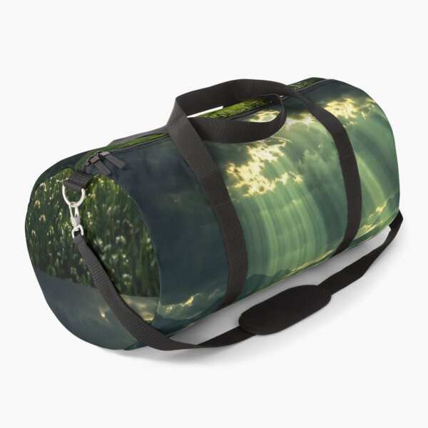 Item preview, Dramatic Green Mountain Landscape Sun Rays Winding Country Road designed and sold by IRON SIREN.