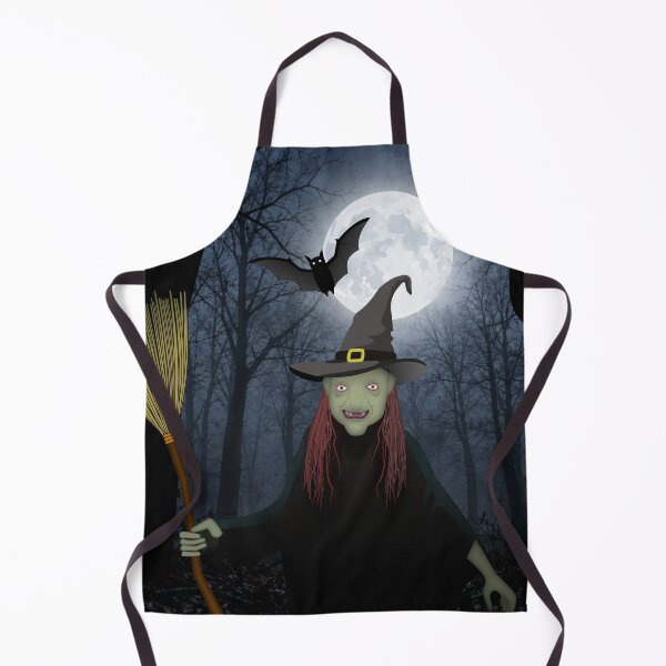 Item preview, Halloween witch in scary forest designed and sold by ChimaGraphics.