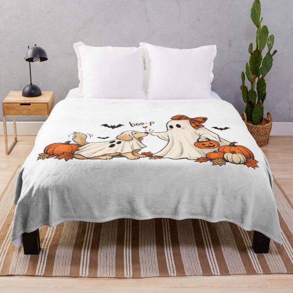 Item preview, Boo-P Ghost Dog Cute Halloween Retro Spooky Dog Lover designed and sold by Denenberg Jardel.
