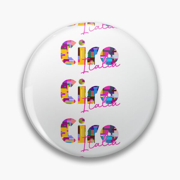 Item preview, Cirò, Crotone, Italy, Italia, colorful typography design for travellers designed and sold by Wanderful-roads.