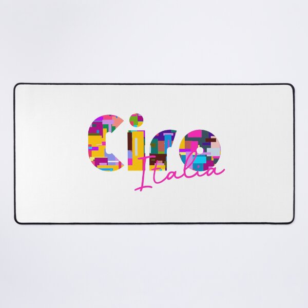 Item preview, Cirò, Crotone, Italy, Italia, colorful typography design for travellers designed and sold by Wanderful-roads.