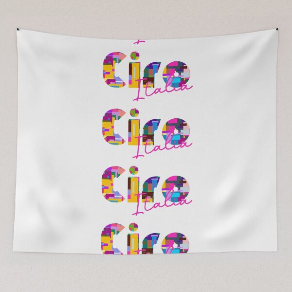 Item preview, Cirò, Crotone, Italy, Italia, colorful typography design for travellers designed and sold by Wanderful-roads.