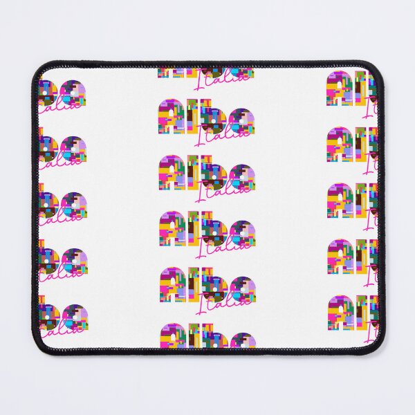 Item preview, Alba, Cuneo, Italy, Italia, colorful typography design for travellers designed and sold by Wanderful-roads.
