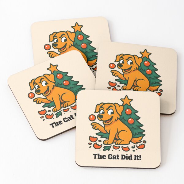 Item preview, The Cat Did It Funny Christmas Dog designed and sold by Sachie's Studio.