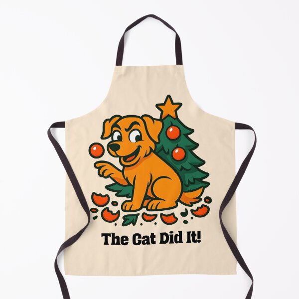 Item preview, The Cat Did It Funny Christmas Dog designed and sold by Sachie's Studio.