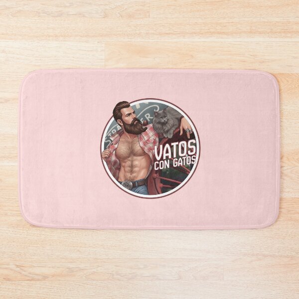 Item preview, Vatos Con Gatos Funny Cat Guy Retro Hunk Graphic designed and sold by RahniNM.
