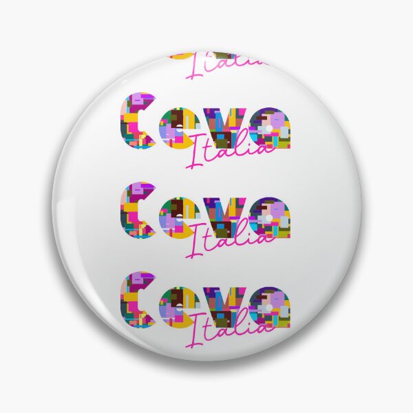 Item preview, Ceva, Cuneo, Italy, Italia, colorful typography design for travellers designed and sold by Wanderful-roads.