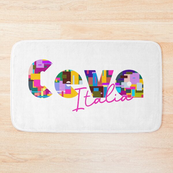Item preview, Ceva, Cuneo, Italy, Italia, colorful typography design for travellers designed and sold by Wanderful-roads.