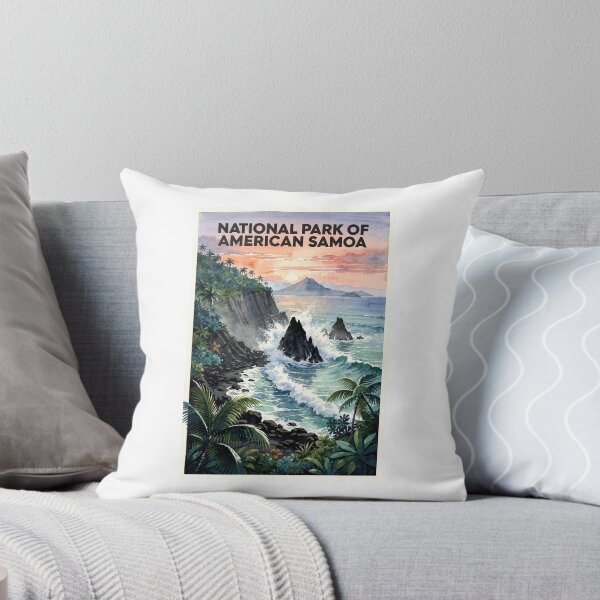 Item preview, National Park of American Samoa Vintage Watercolor Travel designed and sold by Teelogic.