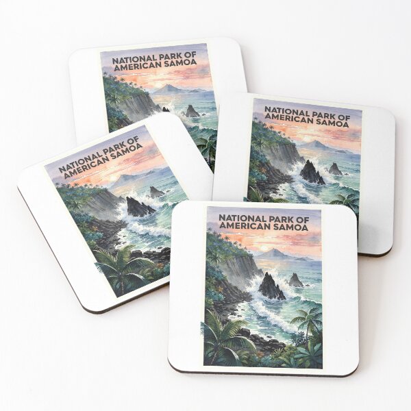 Item preview, National Park of American Samoa Vintage Watercolor Travel designed and sold by Teelogic.