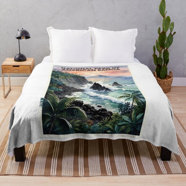 Item preview, National Park of American Samoa Vintage Watercolor Travel designed and sold by Teelogic.