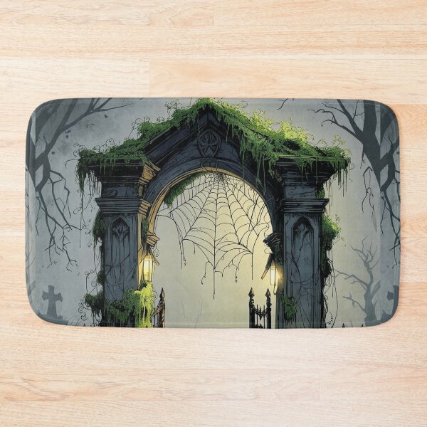 Item preview, Lace Cobweb Gate – Cottagecore Graveyard Halloween designed and sold by Deezyned.