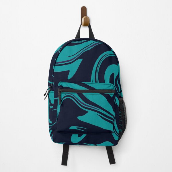Item preview, Deep Oceanic Flow - Electric Teal Abstract Swirl designed and sold by CaramelCo.