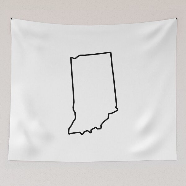 Item preview, Indiana Shape Outline IN designed and sold by shitpostee.