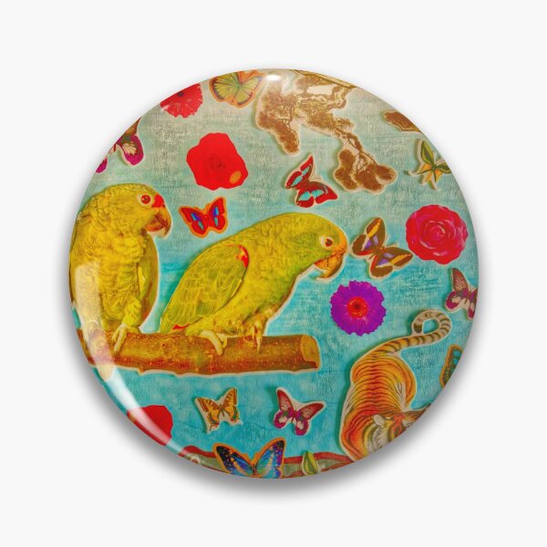 Item preview, Tropical Jungle with Parrots, Tiger and Multicolored Butterflies designed and sold by Veroverove.