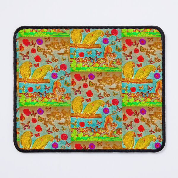 Item preview, Tropical Jungle with Parrots, Tiger and Multicolored Butterflies designed and sold by Veroverove.