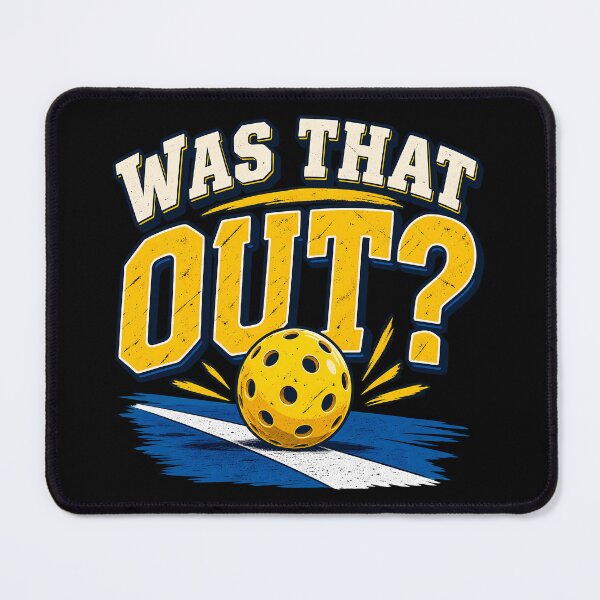 Item preview, Was That Out Funny Pickleball Player Court Sports Humor Retro designed and sold by Photo-Sphere101.