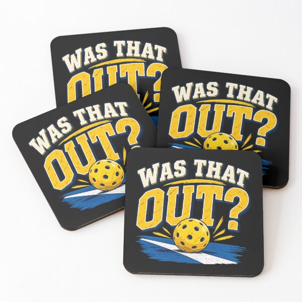 Item preview, Was That Out Funny Pickleball Player Court Sports Humor Retro designed and sold by Photo-Sphere101.