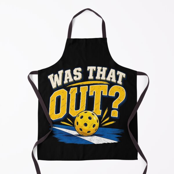Item preview, Was That Out Funny Pickleball Player Court Sports Humor Retro designed and sold by Photo-Sphere101.
