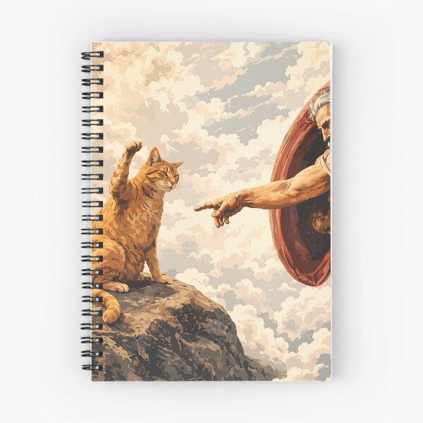 Item preview, The Creation of Adam Cat Parody  designed and sold by FaizArtShop.
