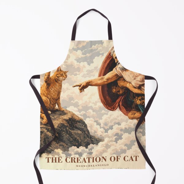 Item preview, The Creation of Adam Cat Parody  designed and sold by FaizArtShop.