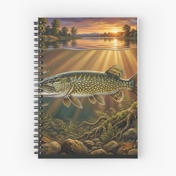 Item preview,  Northern Pike – Premium Predator Fishing Illustration designed and sold by Northbound Trail.
