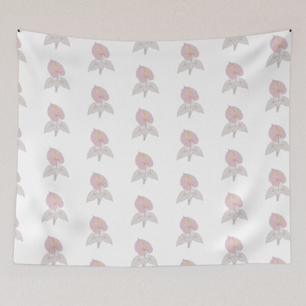 Item preview, Pink Anthurium Sticker | Anthurium Die Cut Sticker | Fine Line Tropical Flower Decal | Minimalist Heart Flower Laptop Sticker designed and sold by Crystal Critters .