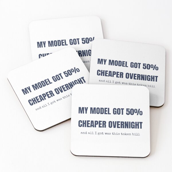 Item preview, My Model Got 50% Cheaper Funny AI T-Shirt designed and sold by BerkleyCo.