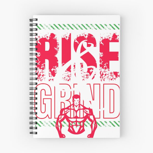 Item preview, RISE AND GRIND GRAPHIC DESIGN - GYM LOVERS QUOTE designed and sold by AsotenDesigns.