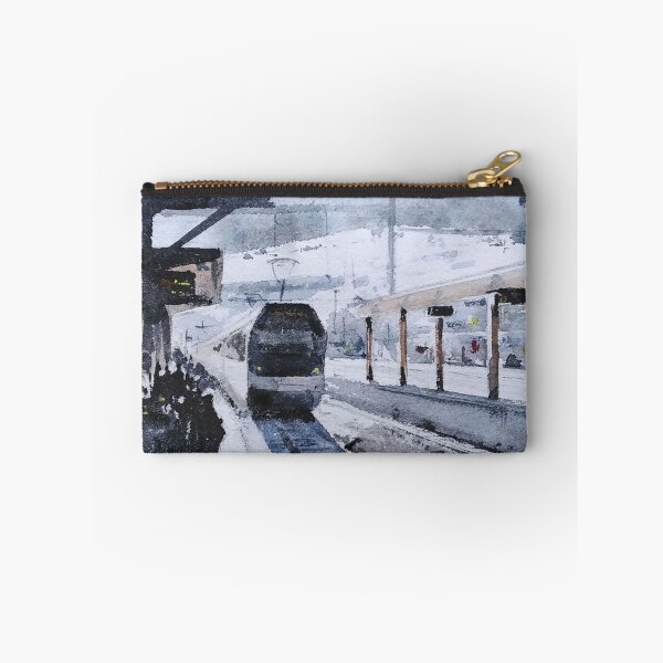 Item preview, Train from Montreux Original Watercolor designed and sold by SlavaArt.