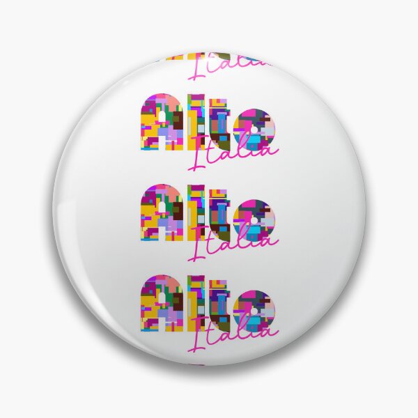 Item preview, Alto, Cuneo, Italy, Italia, colorful typography design for travellers designed and sold by Wanderful-roads.