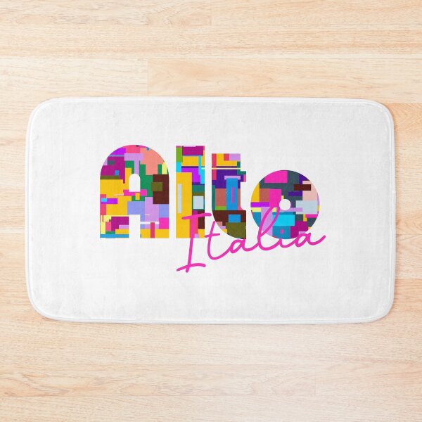 Item preview, Alto, Cuneo, Italy, Italia, colorful typography design for travellers designed and sold by Wanderful-roads.