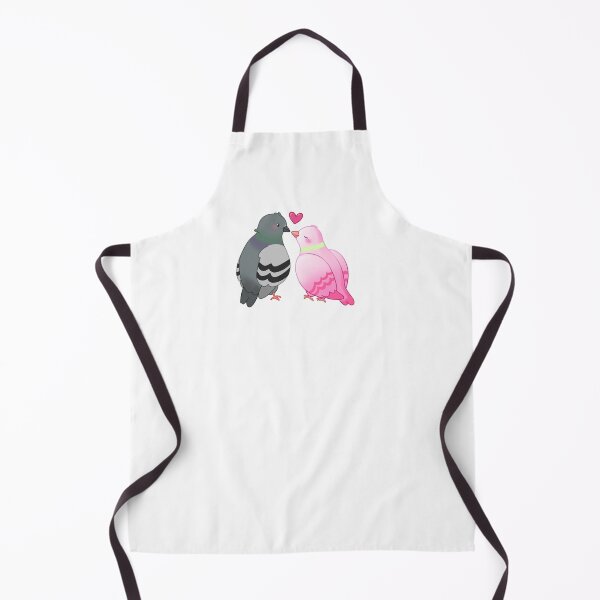 Item preview, Pink and Grey Pigeons in Love designed and sold by casserolestan.