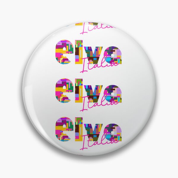 Item preview, Elva, Cuneo, Italy, Italia, colorful typography design for travellers designed and sold by Wanderful-roads.