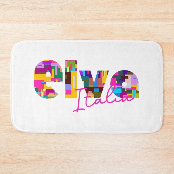 Item preview, Elva, Cuneo, Italy, Italia, colorful typography design for travellers designed and sold by Wanderful-roads.