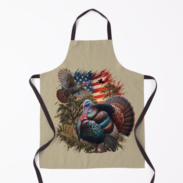 Item preview, Patriotic Wild Turkey Gobbler Americana Flag Hunting Decor designed and sold by LifeCrush.