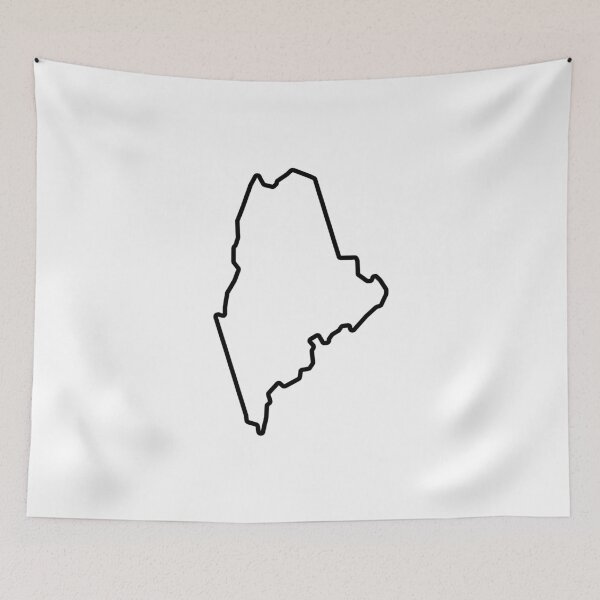 Item preview, Maine Shape Outline ME designed and sold by shitpostee.